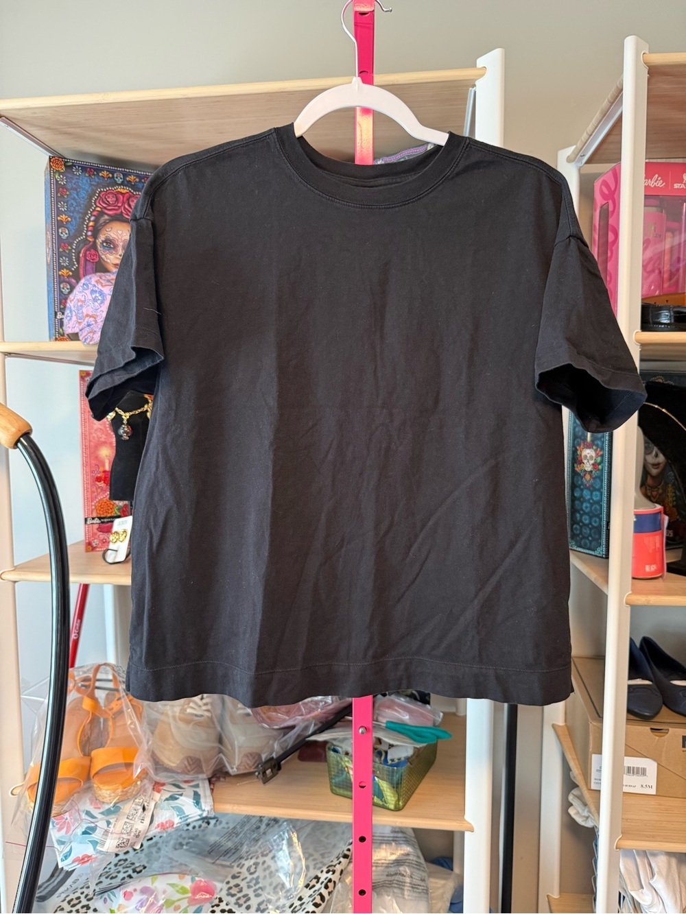 Old Navy Boxy Tee | Black | Size Medium - Picture 3 of 6